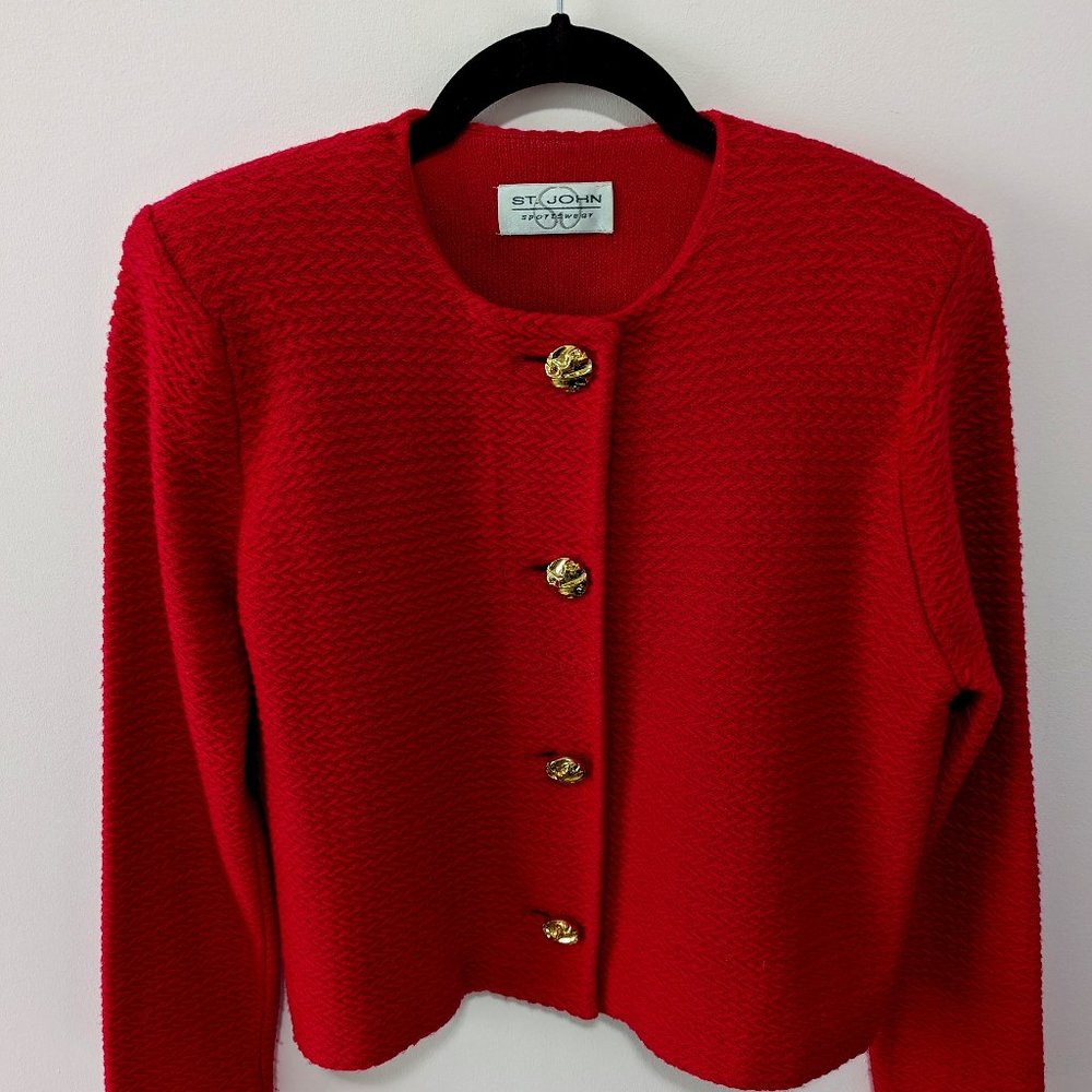 Vintage Schiaperelli Pink St John Jacket